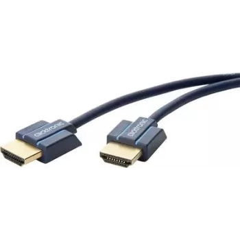 ClickTronic 70703 Καλώδιο HDMI 1,5 m HDMI Type-A αρσενικό σε αρσενικό μπλε 4K 60Hz 18Gbps