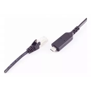 SHIVERPEAKS Καλώδιο adapter USB-C σε RJ45 Gigabit Ethernet 1m μαύρο BS13-51025