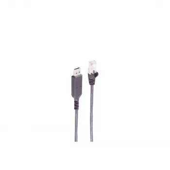 SHIVERPEAKS Καλώδιο adapter USB-A σε RJ45 Gigabit Ethernet, 1m, μαύρο BS13-52025