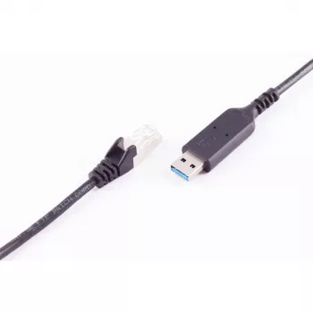 SHIVERPEAKS Καλώδιο adapter USB-A σε RJ45 Gigabit Ethernet, 1m, μαύρο BS13-52025