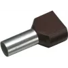 Cimco διπλό ακροχιτώνιο 1,5 mm² 8 mm μερικώς μονωμένο μαύρο 18 2470 100 τεμ.