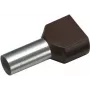 Cimco διπλό ακροχιτώνιο 1,5 mm² 8 mm μερικώς μονωμένο μαύρο 18 2470 100 τεμ.