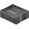 Wentronic Goobay προσαρμογέας SCART, υποδοχή SCART σε υποδοχή SCART, 21-Pin, μαύρο 50771