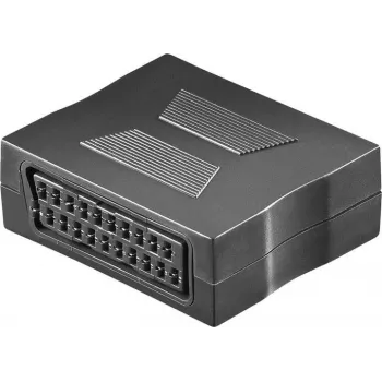 Wentronic Goobay προσαρμογέας SCART, υποδοχή SCART σε υποδοχή SCART, 21-Pin, μαύρο 50771