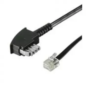 Wentronic Goobay καλώδιο τηλεφώνου TAE-N σε RJ11/RJ14, 3 m, μαύρο 50951