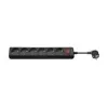 Wentronic Goobay πολύπριζο 6 θέσεων με διακόπτη, 1,5 m, μαύρο 51290