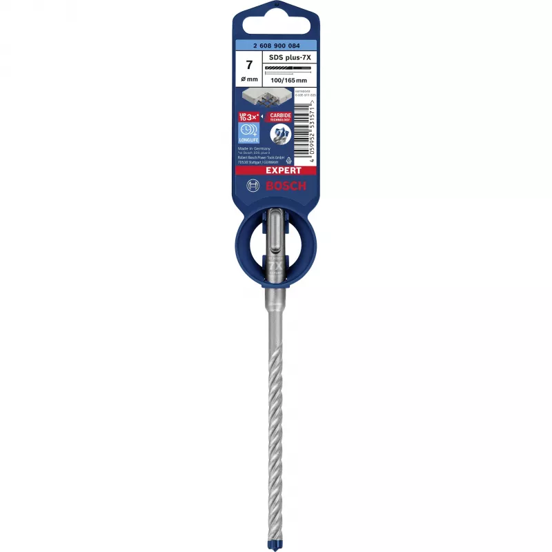 Bosch Expert SDS-plus-7X τρυπάνι καθόδου 7 mm x 165 mm 2608900084