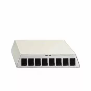 Rutenbeck PP-UM A-8 Ap rw Θήκη patch panel, 8 θυρών, επιτοίχια τοποθέτηση, λευκό 23911108