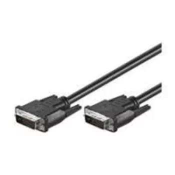 Wentronic goobay Καλώδιο DVI-D Dual Link 0,5m μαύρο με βίδες 93295