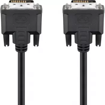 Wentronic goobay Καλώδιο DVI-D Dual Link 0,5m μαύρο με βίδες 93295