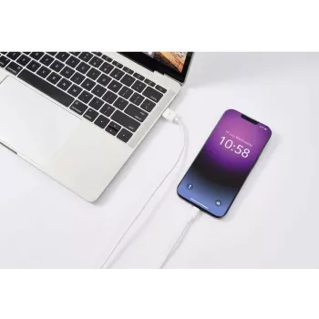 Renkforce Καλώδιο USB 2.0 USB-A σε Apple Lightning 1m λευκό ματ RF-5724084