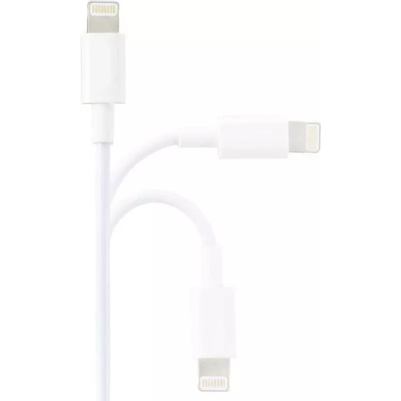 Renkforce Καλώδιο USB 2.0 USB-A σε Apple Lightning 1m λευκό ματ RF-5724084