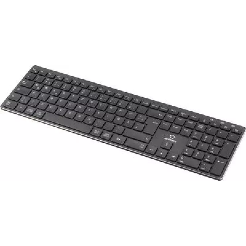 Renkforce RF-ARKB-400 Ασύρματο πληκτρολόγιο Bluetooth γερμανικό QWERTZ μαύρο (RF-6701212)