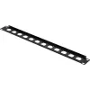 Renkforce 19 ίντσες 1 HE Πρόσοψη patch panel 12 θυρών για υποδοχές XLR/USB/BNC, μαύρο (RF-7116962)