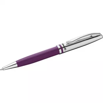 Pelikan Jazz Classic Στυλό διαρκείας, βιολετί μέταλλο, περιστρεφόμενος μηχανισμός, μπλε μελάνι, Medium 300013899