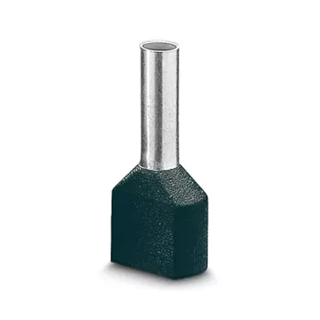 LAPP Διπλό ακροχιτώνιο, 0,75 mm², 8 mm, ημιαπομονωμένο, γκρι, 500 τεμ. 61802000