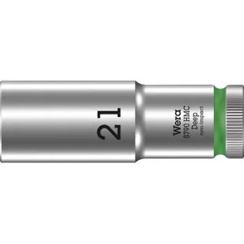 Wera 05004561001 Zyklop 8790 HMC 1/2 ίντσες υποδοχή 21mm εξάγωνο καρυδάκι με ραβδωτή λαβή