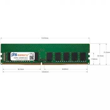 PHS-memory 8GB DDR4 3200MHz ECC UDIMM μονάδα μνήμης για ASRock W480M WS SP552399