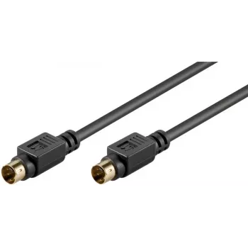 Goobay AVK 157 καλώδιο S-Video 1m βύσμα αρσενικό σε βύσμα αρσενικό μαύρο 50057