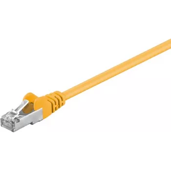 Wentronic Goobay CAT 5e καλώδιο patch, F/UTP, κίτρινο, 7,5 m - CCA χαλκός-αλουμίνιο (50169)