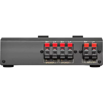 Wentronic Goobay διακόπτης ηχείων, μαύρο - συνδέει έως 2 ζεύγη ηχείων (60928)