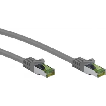 Wentronic Goobay καλώδιο δικτύου CAT 8.1 Patch S/FTP (PiMF), γκρι, 0,5 m 61114