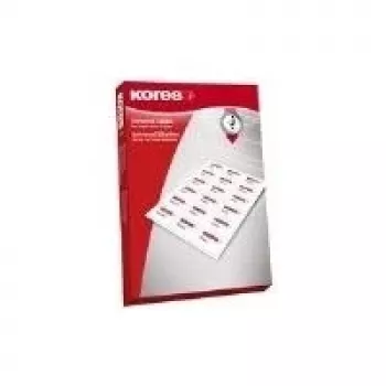 Kores ετικέτες universal, 99,1 x 93,9 mm, λευκές, 100 φύλλα, 6 ετικέτες ανά φύλλο, 600 ετικέτες συνολικά, στρογγυλεμένο άκρο L9993