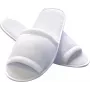 HYGOSTAR HYGONORM παντόφλες μίας χρήσης CLASSIC, ανοιχτά δάχτυλα, λευκό, ένα μέγεθος, μήκος: 285 mm, επάνω μέρος από πολυεστέρα φλοκ (5551)