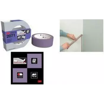 3M Painter's Masking Tape 2071, 36 mm x 50 m, μωβ, καθαρές άκρες βαφής, για ευαίσθητες επιφάνειες PT207136
