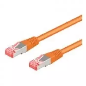 Wentronic 95605 CAT6a καλώδιο patch, RJ45 βύσμα αρσενικό σε βύσμα αρσενικό, 1,5 m, πορτοκαλί