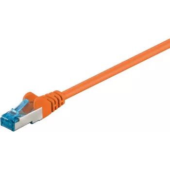 Wentronic 95605 CAT6a καλώδιο patch, RJ45 βύσμα αρσενικό σε βύσμα αρσενικό, 1,5 m, πορτοκαλί