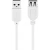 Wentronic καλώδιο επέκτασης USB 2.0 A βύσμα αρσενικό σε υποδοχή θηλυκή 5m λευκό 96288