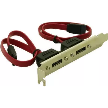 Delock βάση υποδοχής εσωτερική 2x SATA σε 2x eSATA εξωτερική (65116)
