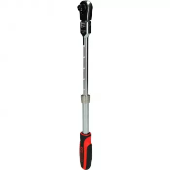 KS Tools 3/8 ίντσες SlimPOWER τηλεσκοπικό καστάνι με αρθρωτή κεφαλή, 72 δόντια, ταχεία απελευθέρωση, 280-430 mm 914.3820