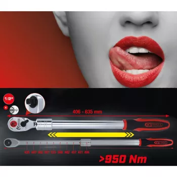 KS Tools 935.1285 1/2 ίντσες καστάνι αναστροφής, 635 mm, 72 δόντια, χρώμιο-βανάδιο