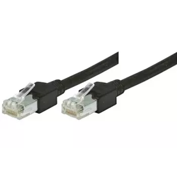 Tecline S/UTP Cat5e καλώδιο patch, 0,3 m, βύσμα RJ-45 σε βύσμα, μαύρο 719003S