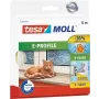 tesamoll 6m ταινία στεγανοποίησης πόρτας/παραθύρου αυτοκόλλητη καφέ (05463-00121-00)