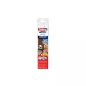 tesa Moll COMFORT ταινία στεγανοποίησης πόρτας, καφέ, 40 mm x 1 m, αυτοκόλλητο αλουμίνιο