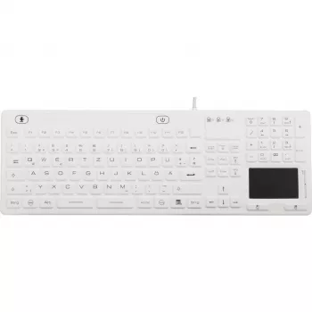 Renkforce iM-IKB110-WH πληκτρολόγιο USB QWERTZ γερμανική διάταξη μαύρο-λευκό