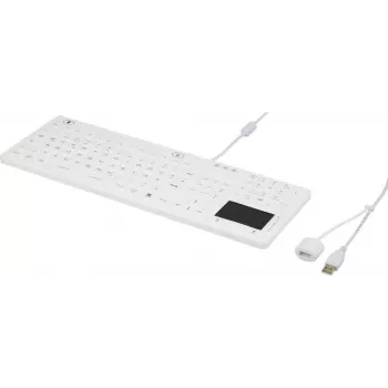 Renkforce iM-IKB110-WH πληκτρολόγιο USB QWERTZ γερμανική διάταξη μαύρο-λευκό