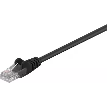 Wentronic Goobay CAT 5e καλώδιο patch, U/UTP, μαύρο, 5 m - CCA αλουμίνιο επικαλυμμένο με χαλκό (68651)