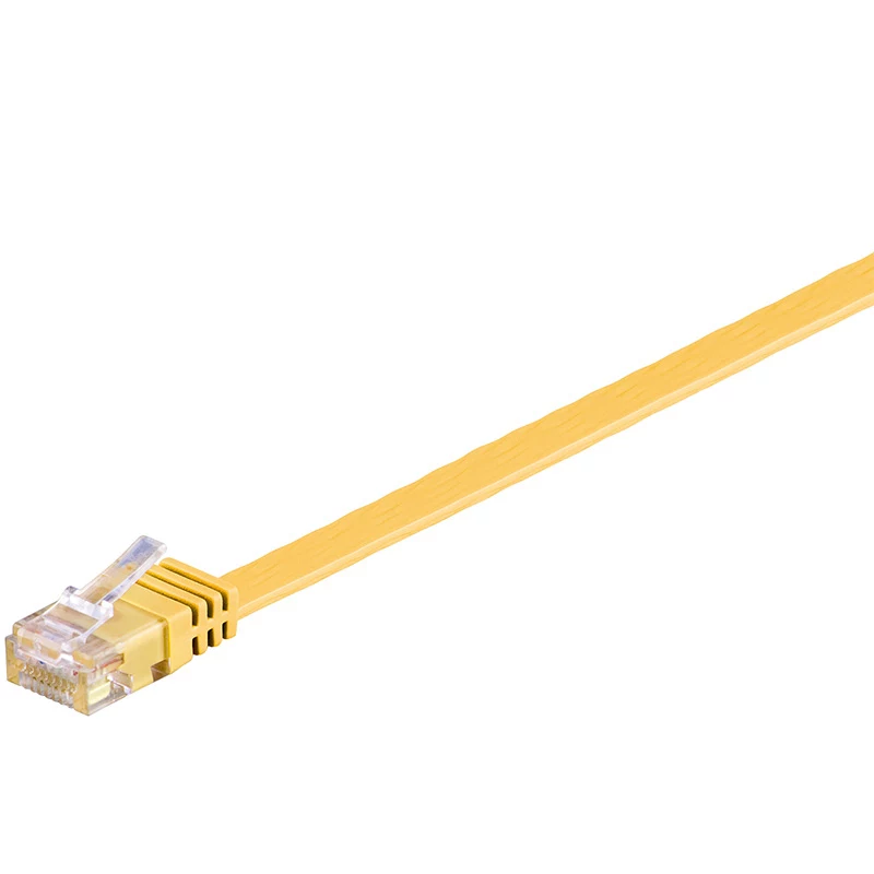 Wentronic RJ45 CAT6 0,5m Καλώδιο δικτύου, U/UTP, Κίτρινο 96396
