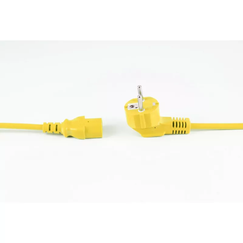 shiverpeaks BASIC-S Schuko σε IEC C13 Καλώδιο τροφοδοσίας, 1,8 m, Κίτρινο BS09-05182