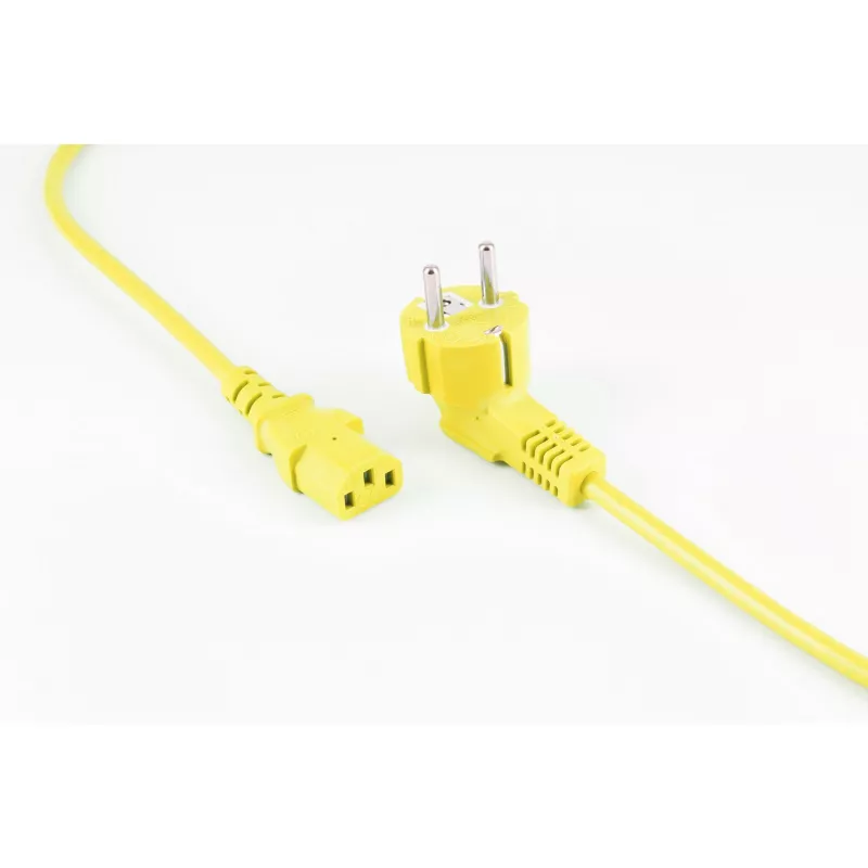 shiverpeaks BASIC-S Schuko σε IEC C13 Καλώδιο τροφοδοσίας, 1,8 m, Κίτρινο BS09-05182