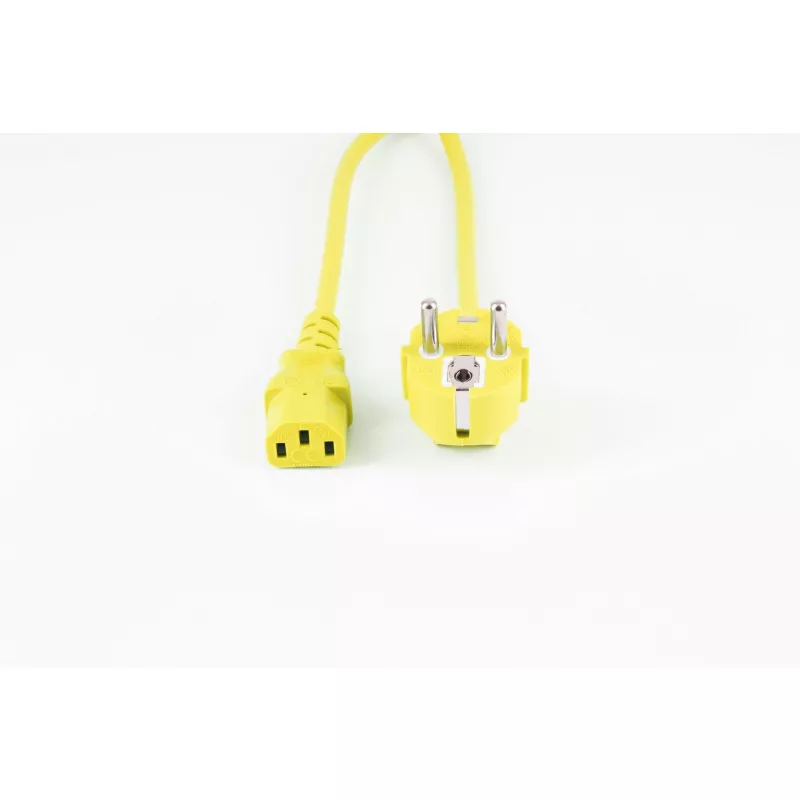 shiverpeaks BASIC-S Schuko σε IEC C13 Καλώδιο τροφοδοσίας, 1,8 m, Κίτρινο BS09-05182