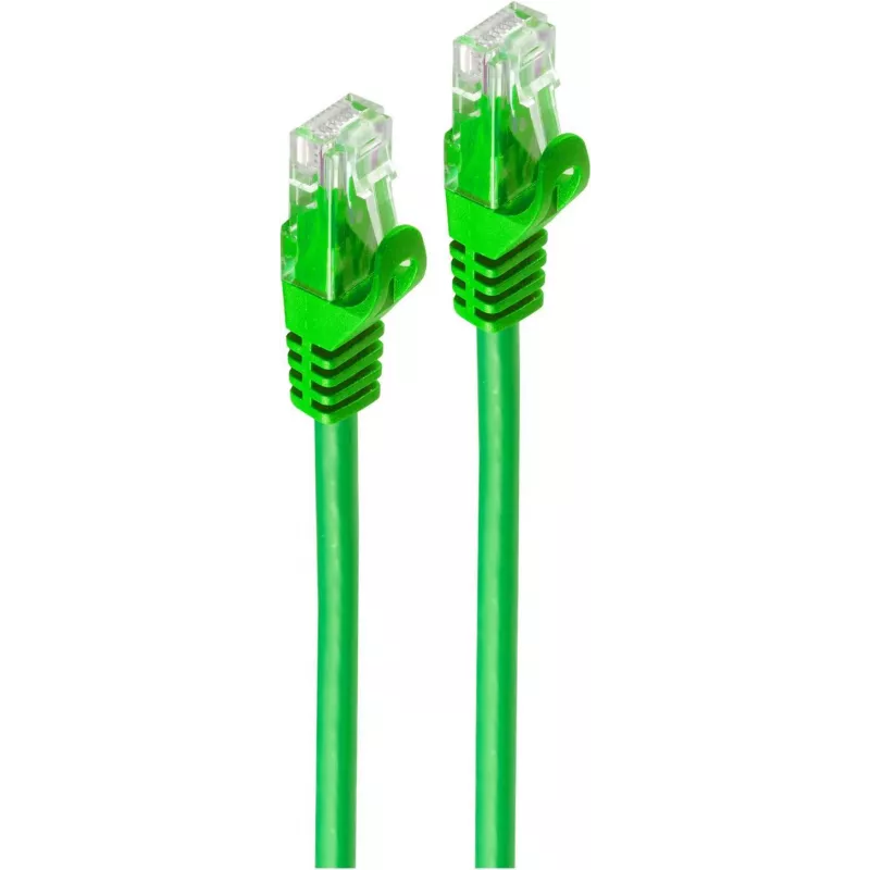 SHIVERPEAKS BASIC-S Cat.6A U/UTP καλώδιο patch, πράσινο, 5m, RJ45, 10Gbps, 500MHz BS08-35053