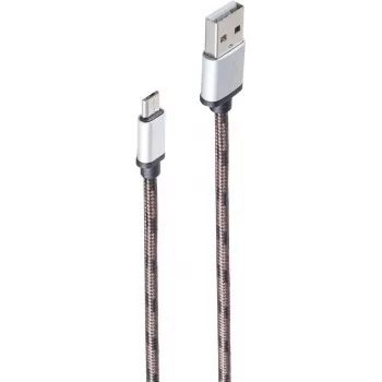 shiverpeaks BS14-50079 καλώδιο USB 2.0, USB-A σε Micro-USB B, 0,9 m, καφέ