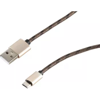 SHIVERPEAKS S-Conn καλώδιο USB 2.0, USB-A σε Micro-USB B, 0,9 m, καφέ 14-50079