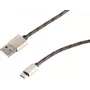 SHIVERPEAKS S-Conn καλώδιο USB 2.0, USB-A σε Micro-USB B, 0,9 m, καφέ 14-50079