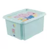keeeper κουτί αποθήκευσης karolina Peppa Pig, 24 λίτρα περιστρεφόμενο/στοιβαζόμενο κουτί με καπάκι, PP, Aquamarin, 1 τεμ. 1223762433600
